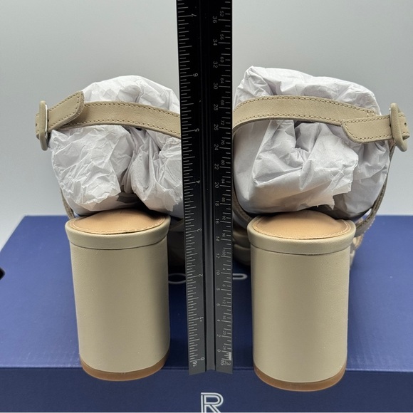 Rockport Tabitha Sling Taupe Leather Heels – 8.5M - Picture 4 of 7